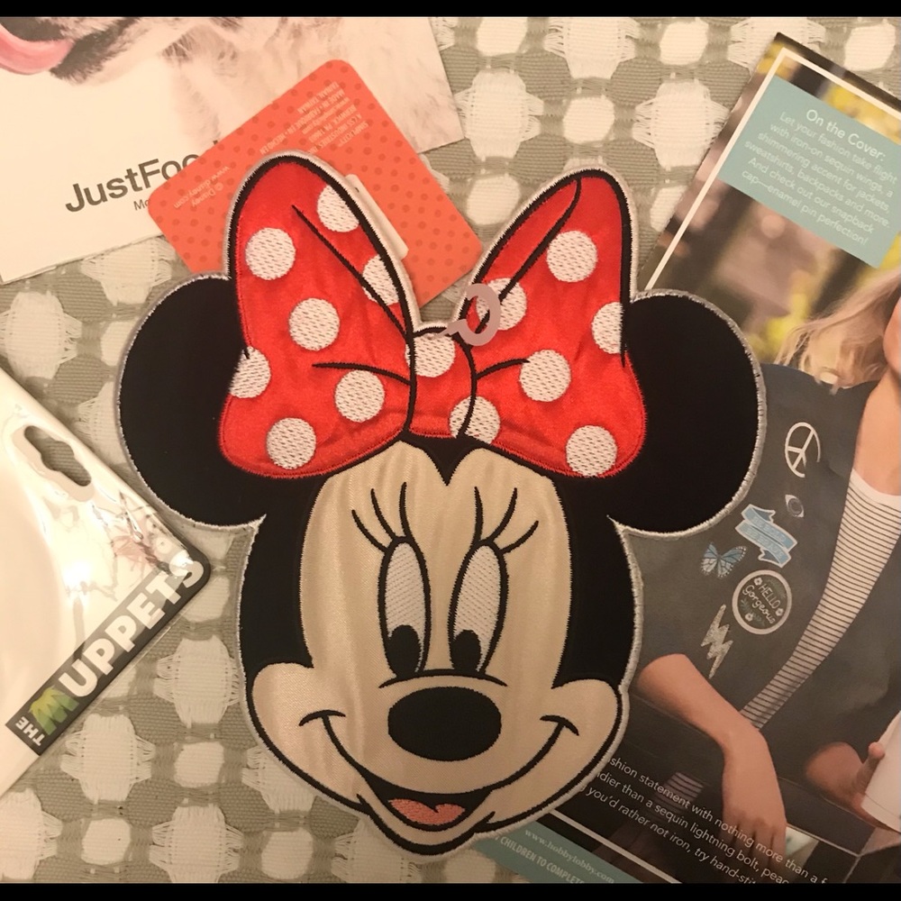 HUGE Minnie Mouse Iron on Patch Disney